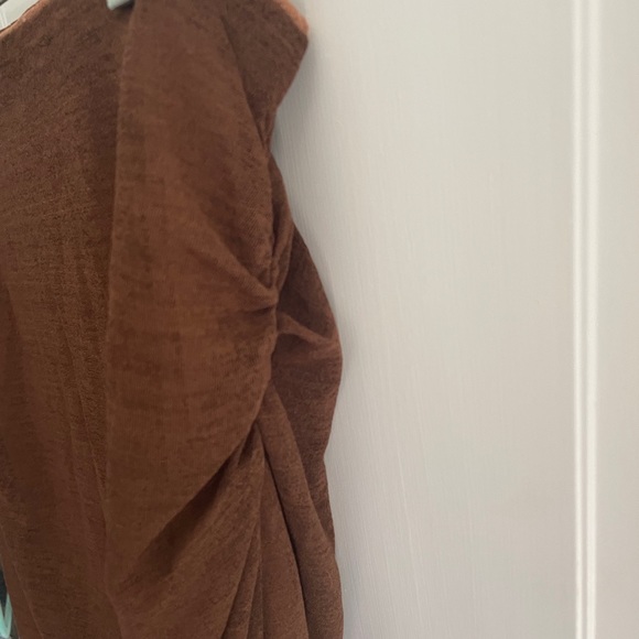 Brown midi skirt - Picture 3 of 4